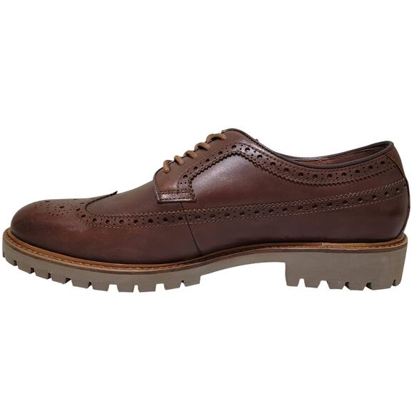 Vince Camuto Men Kaori Wingtip Brogue Derby Oxfords Size US 9.5M Brown Leather main image 4